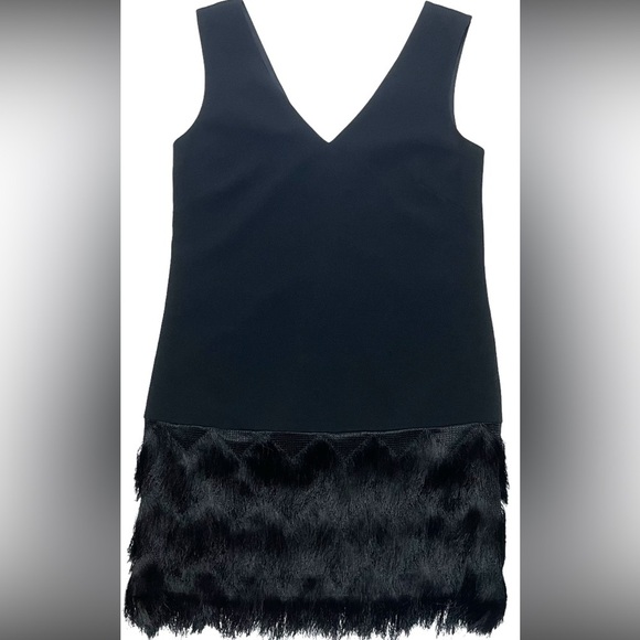 BCBG Maxariza Black Great Gatsby Dress Size 0 NWT Addilyn - Picture 9 of 12